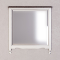 Зеркало прямоугольное Leblanc, белое