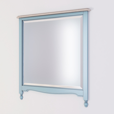 Зеркало прямоугольное Leblanc, голубое