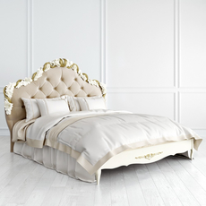 Кровать с мягким изголовьем 160*200 Romantic Gold