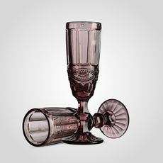 Бокал для Шампанского Стеклянный Сиреневый "Regal" (набор 6шт)