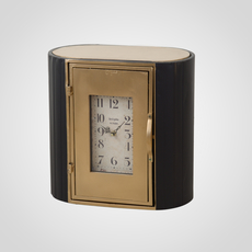 Часы - шкафчик черный с золотистым 40х40х22 MU13B-F028L3