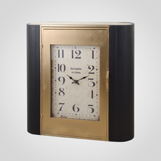 Часы - шкафчик черный и золотистый 80х22х80 MU13B-F028L1