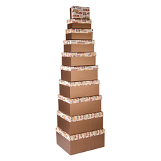 Набор коробок коричневый ( из 10 шт.) 21593-4