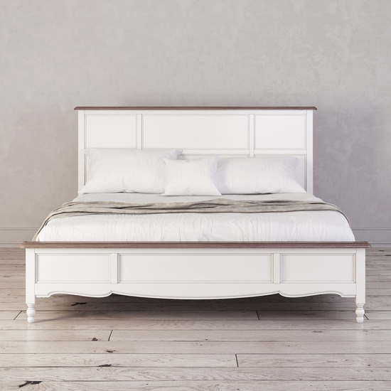 Кровать Leblanc, двуспальная, белая