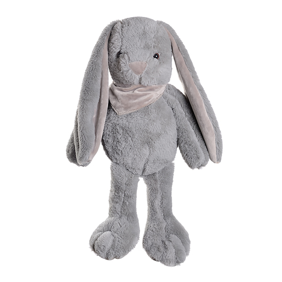 Кролик плюшевый серый