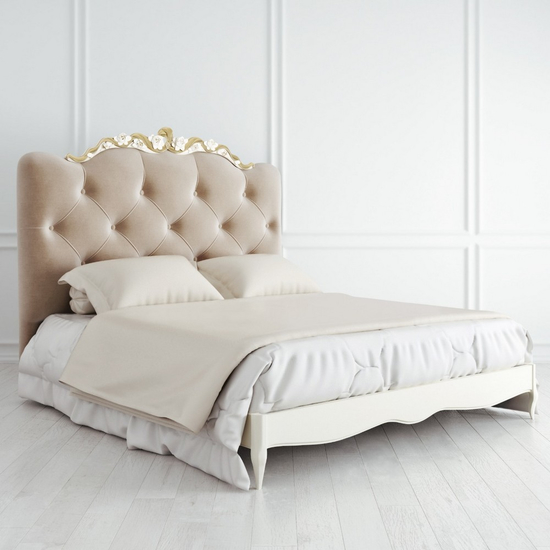 Кровать с мягким изголовьем 180*200 Romantic Gold