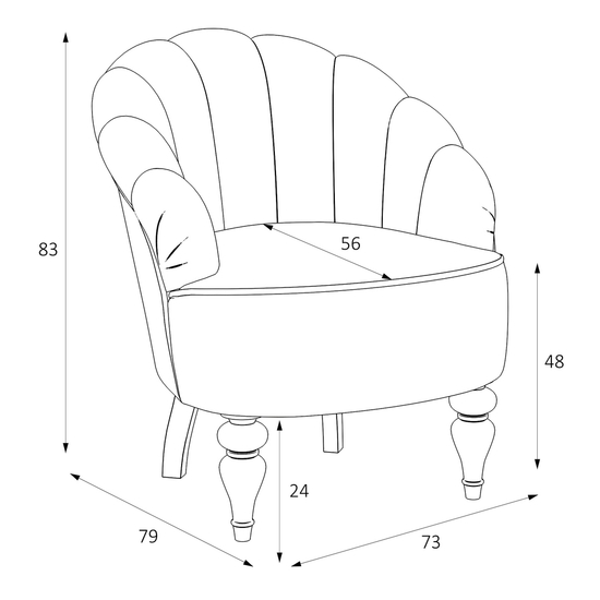 Кресло Шелли M15-W-0362