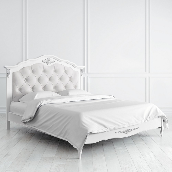 Кровать с мягким изголовьем 160*200 Silvery Rome