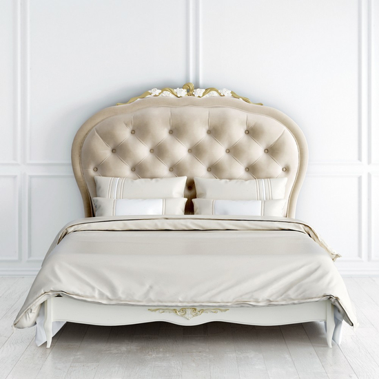 Кровать с мягким изголовьем 160*200 Romantic Gold