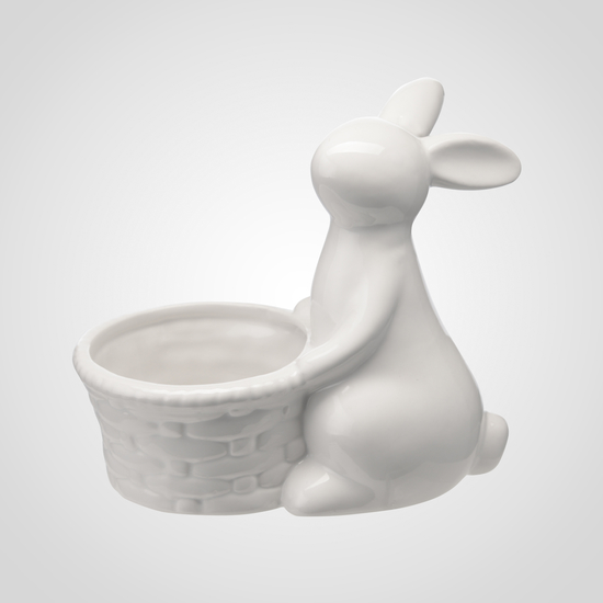 Керамический Кролик с Кашпо