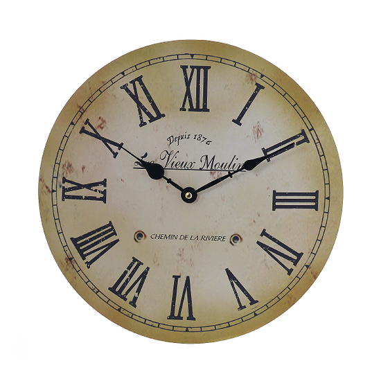 Часы настенные круглые с римскими цифрами YK-1