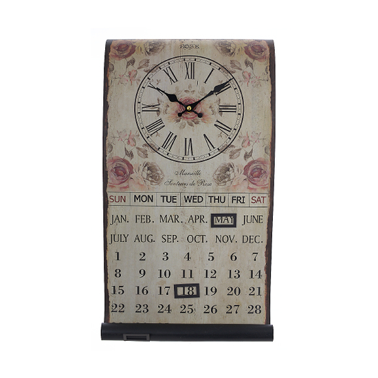 Часы настенные металлические Календарь 50588