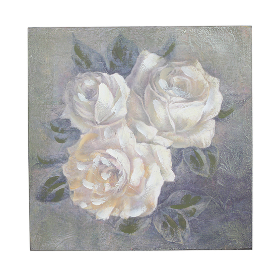 Панно белые розы 31х31 FR0575