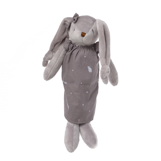 Кролик девочка в коричневом платье 33см FT1436186
