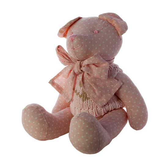 Мишка в свитере розовый 40 см. J1104001H