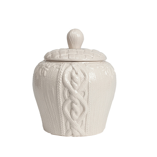 Декоративная ваза с крышкой Lindley для хранения продуктов Большая Серая DG-D-1258-2