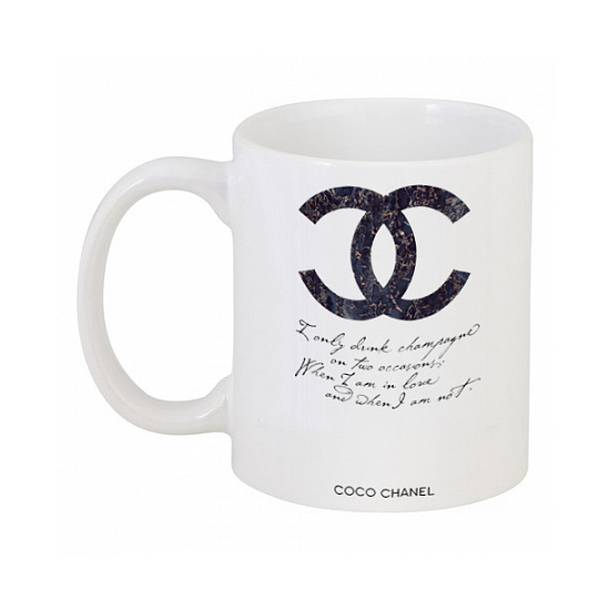 Кружка с рисунком Drink champagne. Coco Chanel DG-D-DW-L-8