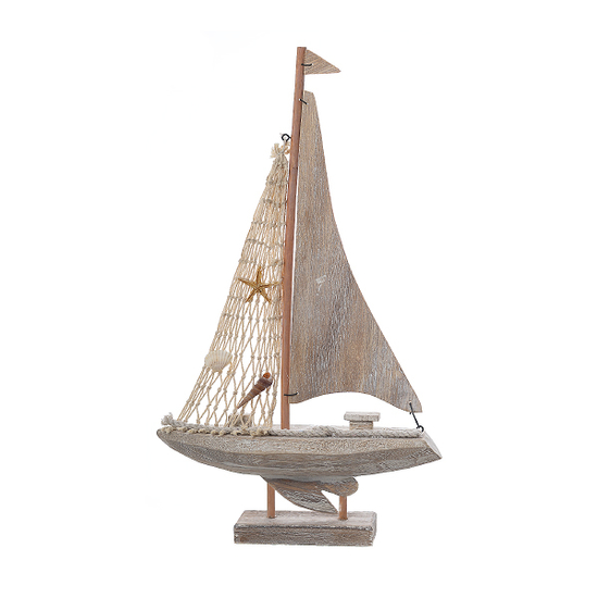 Лодка декоративная с ракушками (от 2шт.) MA04026A