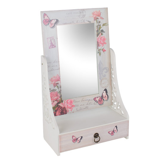 Зеркало с ящичком Розовая мечта YG820-2
