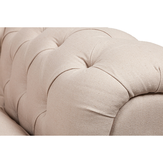 Диван The Pettite Kensington Upholstered Sofa Кремовый Лен DG-F-SF360