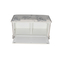 Ящик — сундук — пуфик с мягким сиденьем с гобеленовой тканью белого цвета ST9393 В (белый)