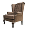 Каминное кресло с ушами Велюр Серо-коричневый DG-KA-F-SF04-Eni-08